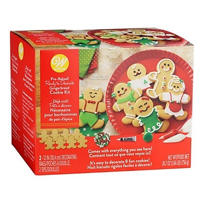 slide 1 of 5, Wilton Ready-To-Decorate Gingerbread Cookie Decorating Kit, 1 ct