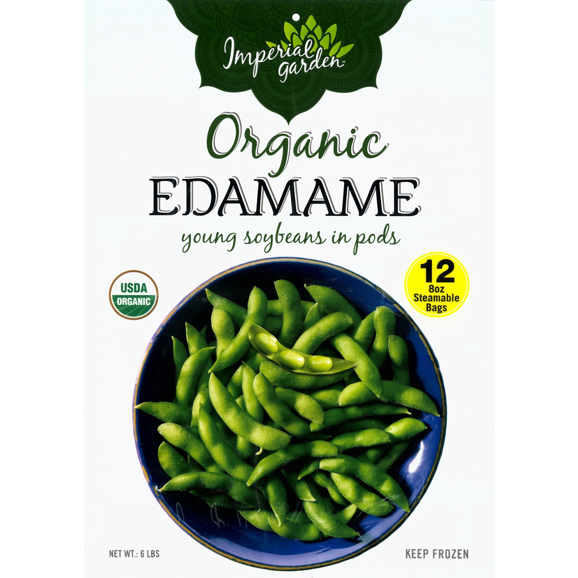 slide 1 of 2, Jyc Foods Imperial Garden Organic Edamame, 6 lbs, 