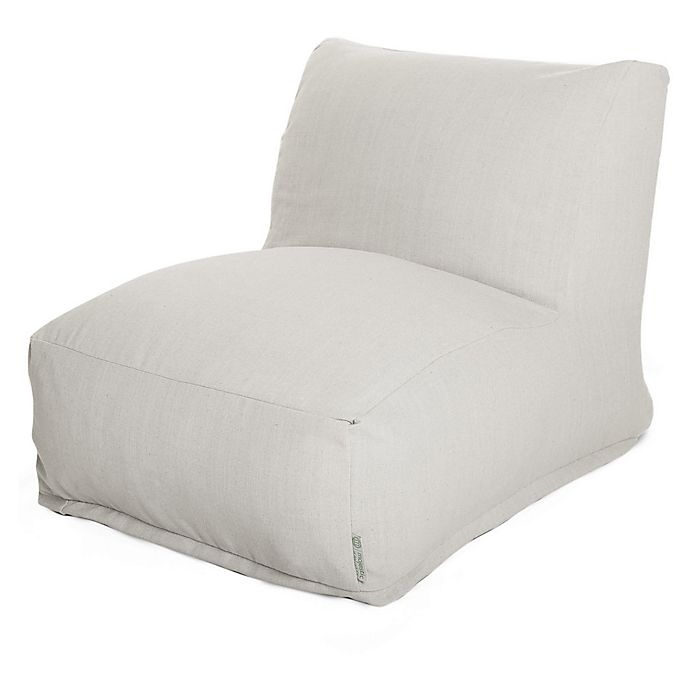 slide 1 of 6, Majestic Home Goods Majestic International Sherpa Bean Bag Lounger - Cream, 1 ct