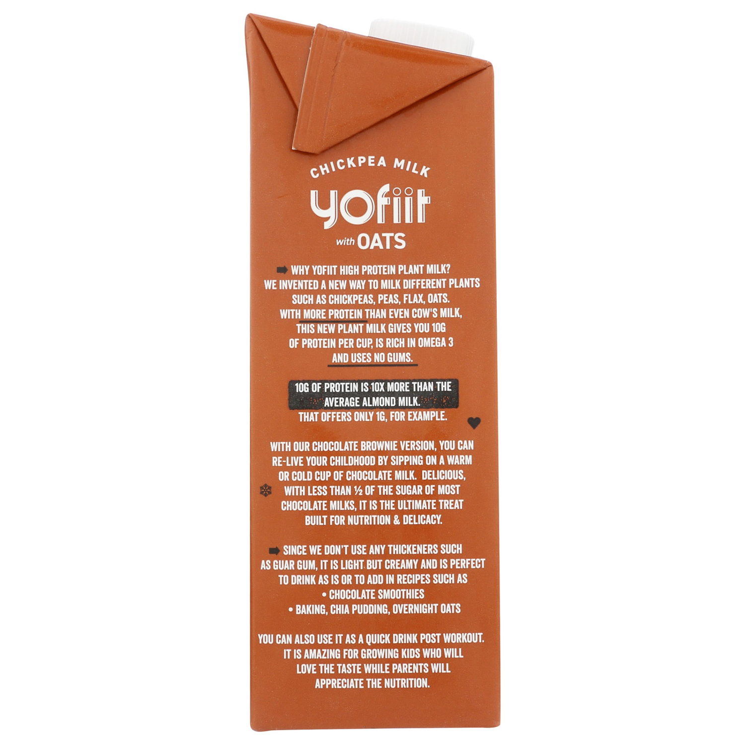 slide 3 of 3, Yofiit Choc Brownie Chkpea Mlk, 32 oz