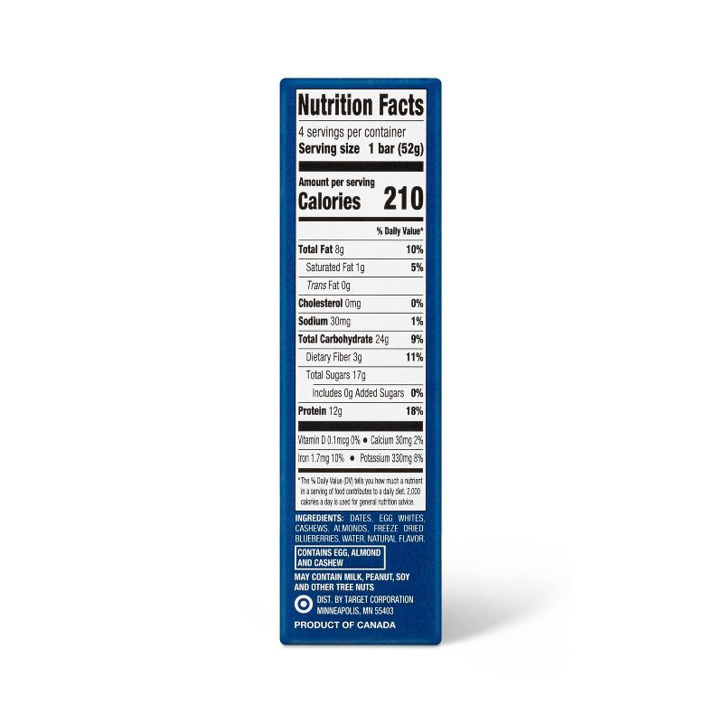 slide 2 of 4, Protein Bars Blueberry - 4ct - Good & Gather™, 4 ct