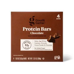 Protein Bars Chocolate - 12g Protein - 7.33oz/4ct - Good & Gather™