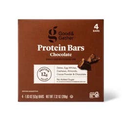 Protein Bars Chocolate - 12g Protein - 7.33oz/4ct - Good & Gather™