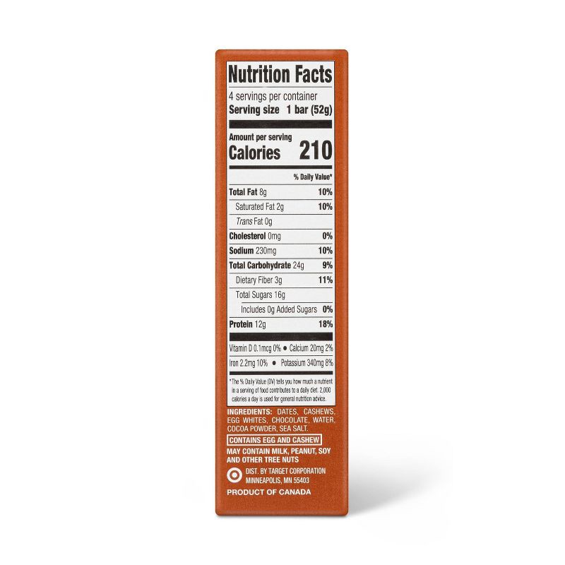 slide 2 of 4, Protein Bars Cashew Butter Chocolate - 7.33oz/4ct - Good & Gather™, 7.33 oz, 4 ct