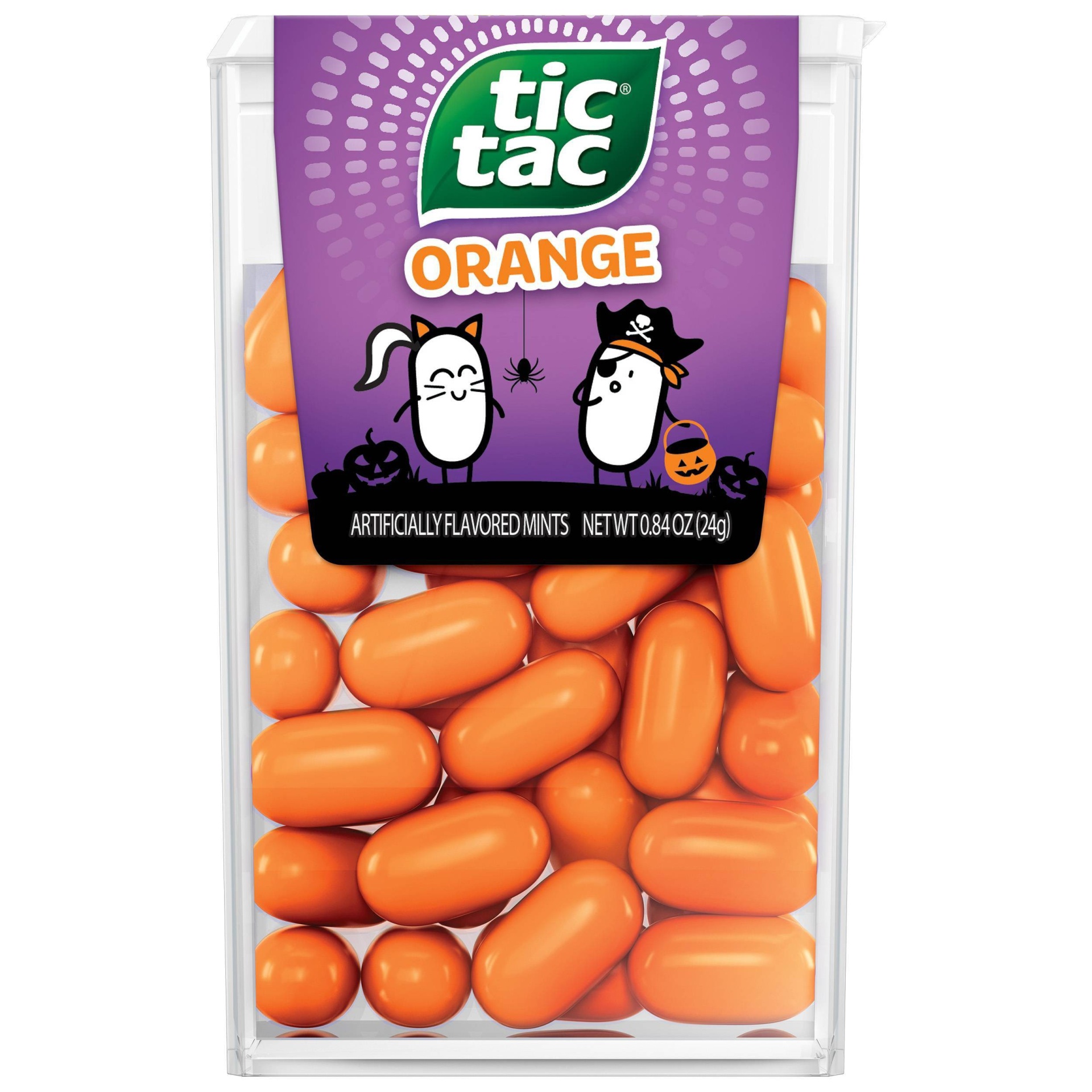 slide 1 of 3, Tic Tac Halloween Orange Mints - 0.84oz, 0.84 oz