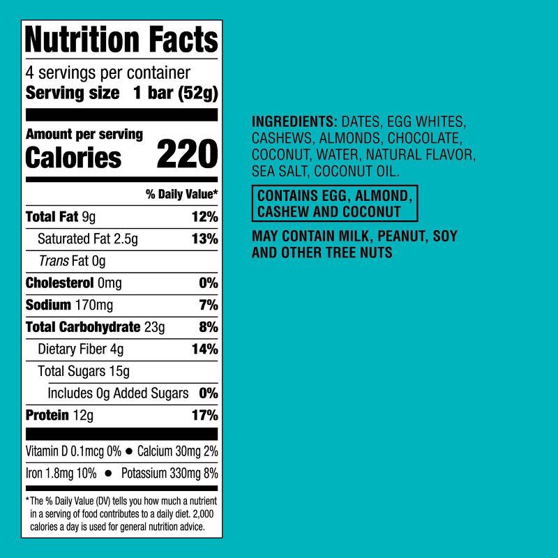 slide 5 of 5, Protein Bars Coconut Chocolate - 12g Protein - 7.33oz/4ct - Good & Gather™, 12 gram, 7.33 oz, 4 ct