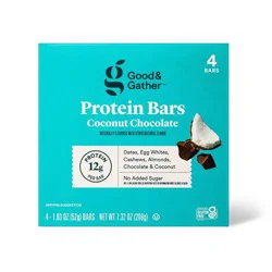 Protein Bars Coconut Chocolate - 12g Protein - 7.33oz/4ct - Good & Gather™