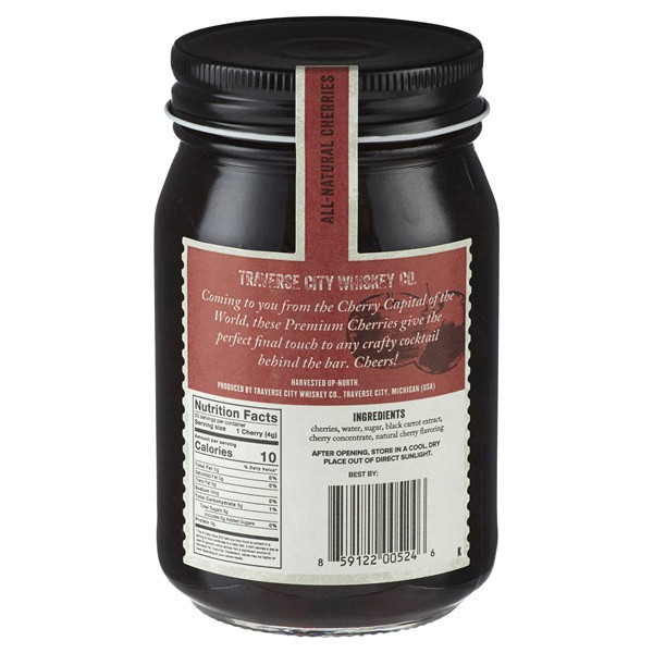 slide 2 of 5, Traverse City Whiskey Co. Premium Cocktail Cherries - 16 oz, 21.5 oz