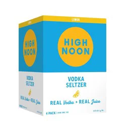 High Noon Lemon Vodka Hard Seltzer - 4pk/355ml Cans