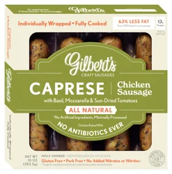 Gilbert's Caprese With Basil Chicken Sausage