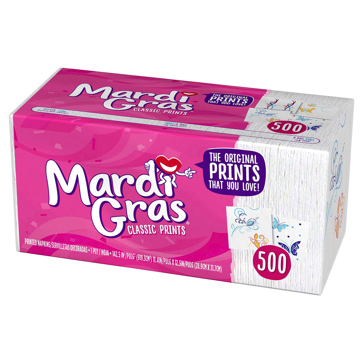 slide 8 of 9, Mardi Gras Multi Purpose Disposable Napkins, 500 ct