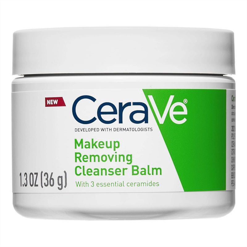 slide 10 of 13, CeraVe Hydrating Makeup Cleansing Balm, Travel Size - Unscented - 1.3 oz, 1.3 oz