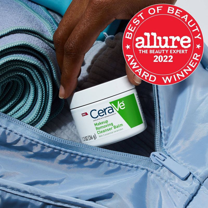 slide 5 of 13, CeraVe Hydrating Makeup Cleansing Balm, Travel Size - Unscented - 1.3 oz, 1.3 oz