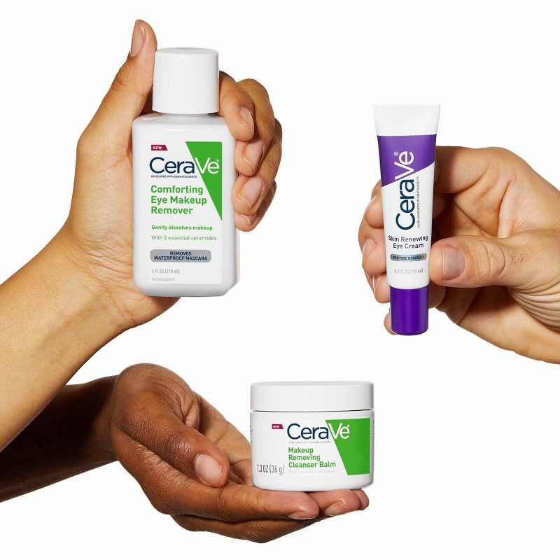 slide 11 of 13, CeraVe Hydrating Makeup Cleansing Balm, Travel Size - Unscented - 1.3 oz, 1.3 oz