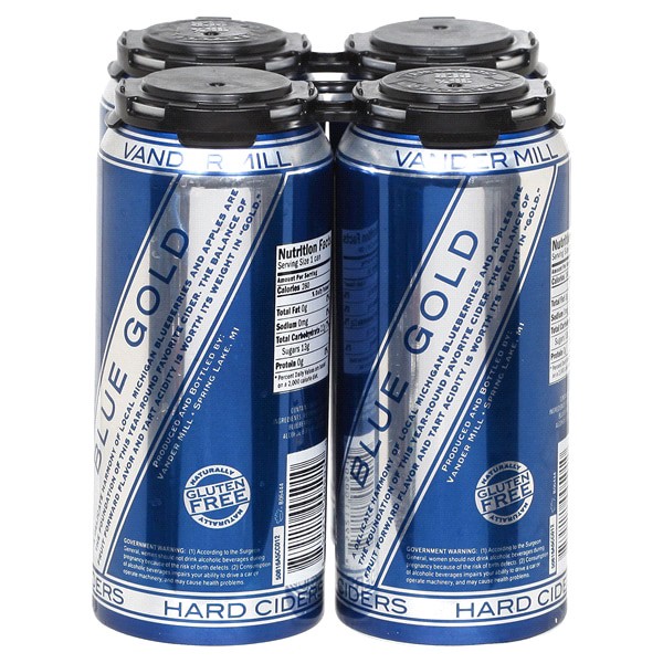 slide 3 of 9, Vander Mill Blue Gold Cider, Cans, 4 ct; 16 oz