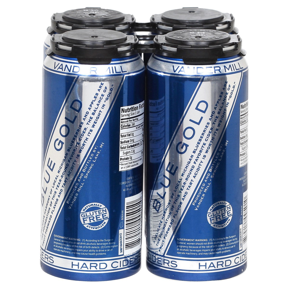 slide 7 of 9, Vander Mill Blue Gold Cider, Cans, 4 ct; 16 oz