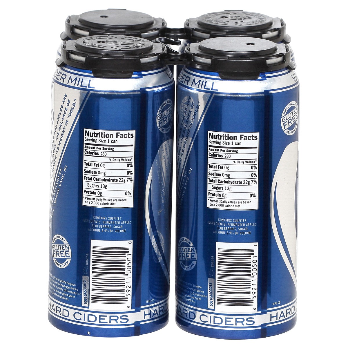 slide 9 of 9, Vander Mill Blue Gold Cider, Cans, 4 ct; 16 oz