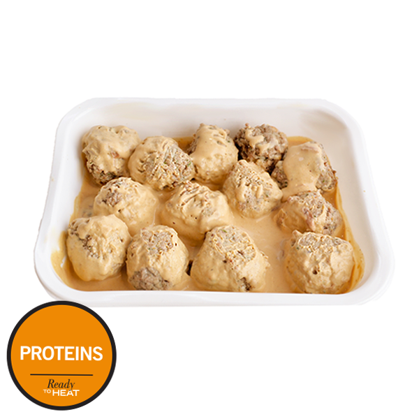 slide 1 of 1, L&B Ready To Heat Swedish Meatballs In Cream Sauce, 15 oz