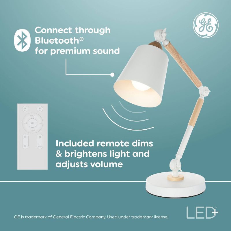 slide 3 of 7, GE Household Lighting GE LED+ Speaker and Color Changing A21 LED Light Bulb: Bluetooth Light Bulb with Speaker, 760 Lumens, E26 Base, 1 ct