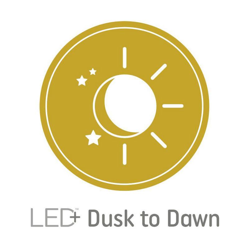 slide 10 of 13, GE Household Lighting GE 2pk LED+ Dusk to Dawn A19 LED Decorative Light Bulb Soft White, 2 ct