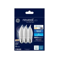 GE Household Lighting GE 3pk 60W Color Select LED Decorative Light Bulbs