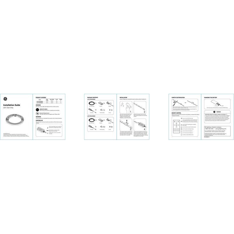 slide 8 of 9, GE Household Lighting GE LED+ Color Changing Light Strip 16ft, 16 ft