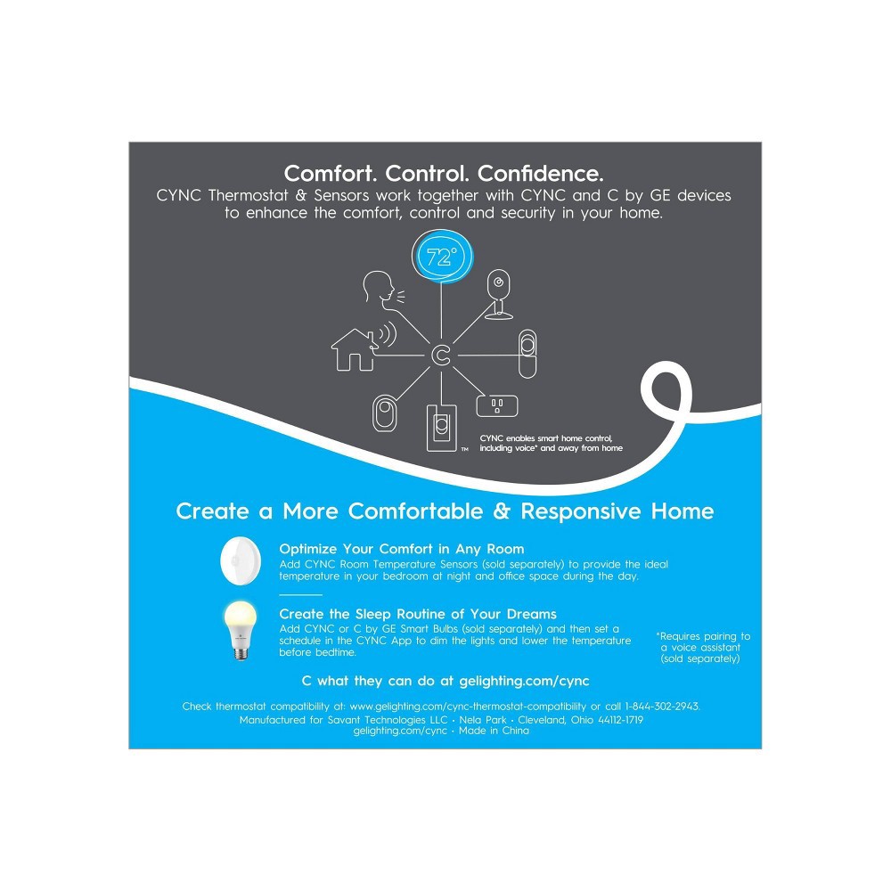 Ge Cync Smart Room Temperature Sensor : Target