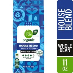Simple Truth Organic House Blend Whole Bean Coffee- 11 oz