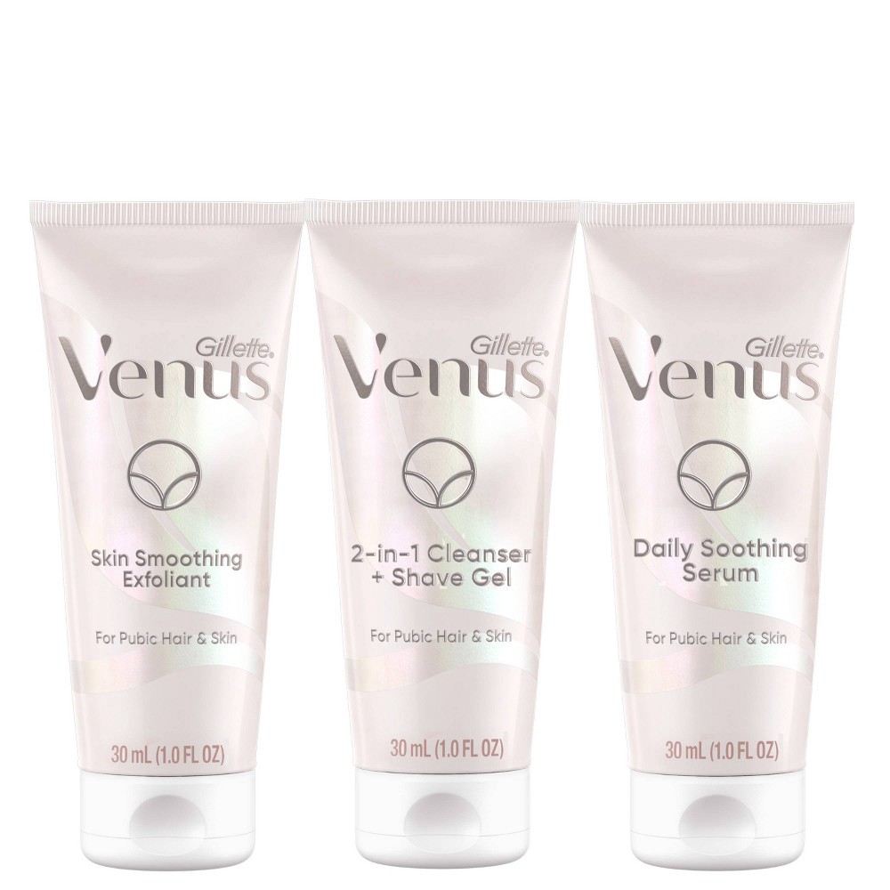 Venus for Pubic Hair & Skin Travel Kit - Includes Smoothing
