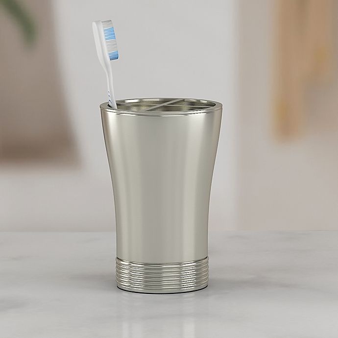 slide 2 of 5, Nu Steel Special Toothbrush Holder - Pewter, 1 ct