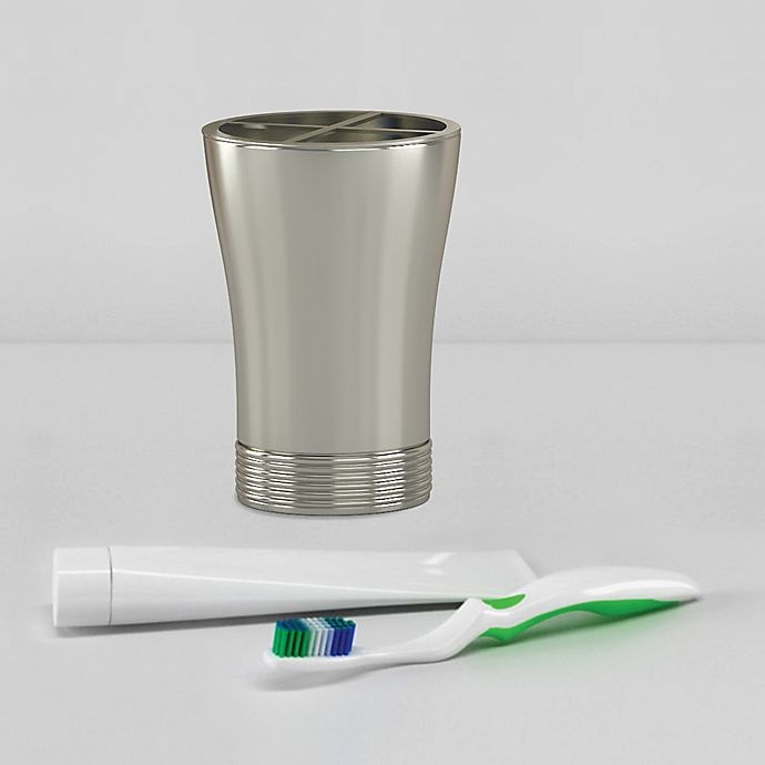 slide 3 of 5, Nu Steel Special Toothbrush Holder - Pewter, 1 ct