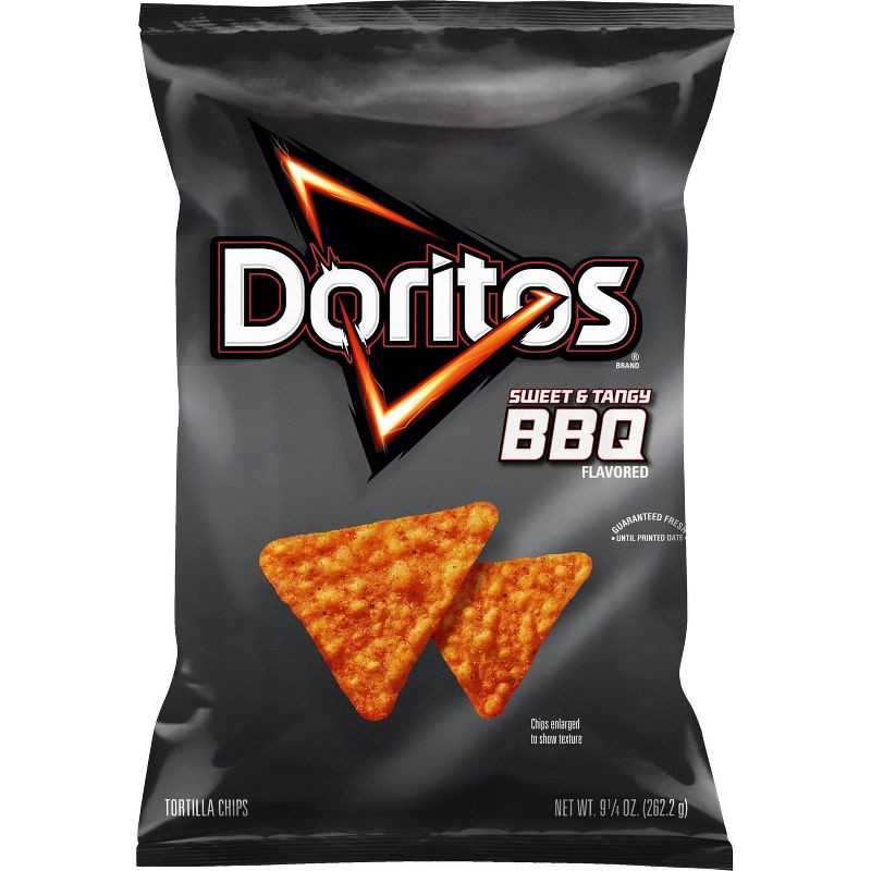 slide 1 of 7, Doritos Sweet & Tangy BBQ Tortilla Chips - 9.25oz, 9.25 oz