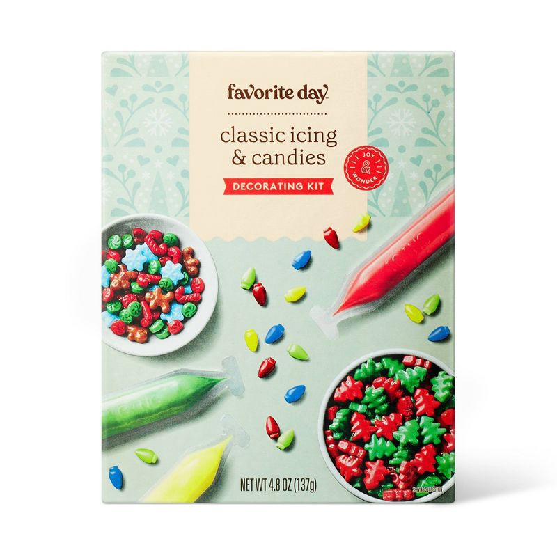 slide 1 of 3, Christmas Classic Icing & Candies Decorating Kit - 4.8oz - Favorite Day™, 4.8 oz