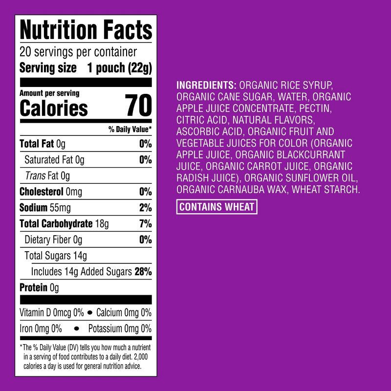 slide 5 of 5, Organic Mixed Berry Fruit Snacks - 20ct - Good & Gather™, 20 ct