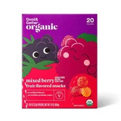 Organic Mixed Berry Fruit Snacks - 20ct - Good & Gather™