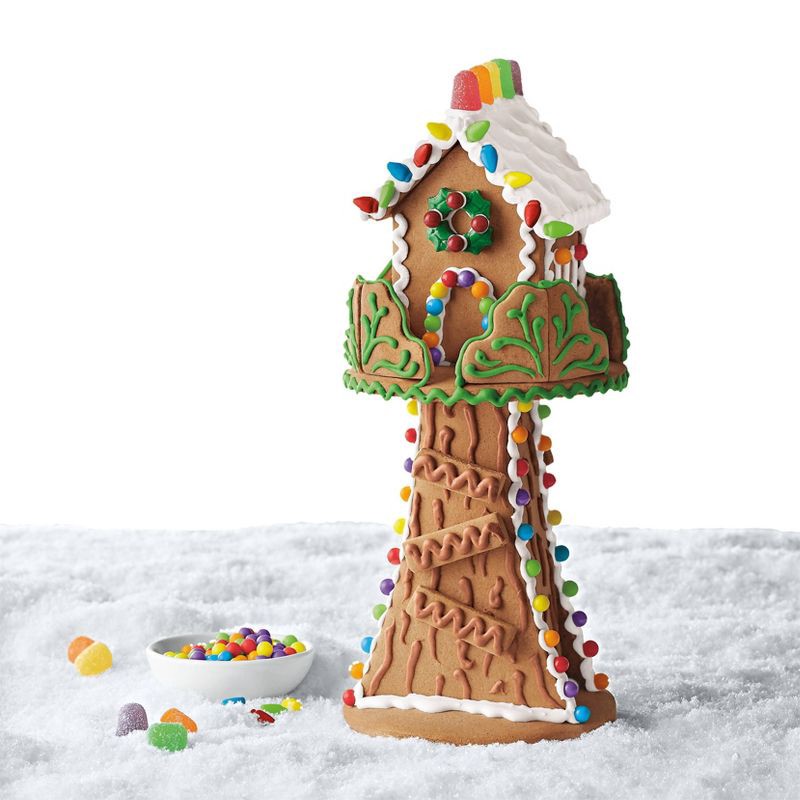 slide 4 of 4, Christmas Tree House Gingerbread House Kit - 28.5oz - Favorite Day™, 28.5 oz