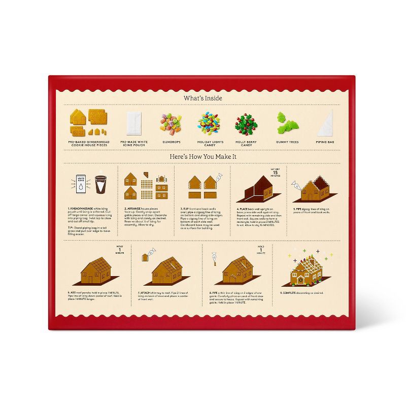 slide 4 of 4, Christmas Classic House Gingerbread House Kit - 36.2oz - Favorite Day™, 36.2 oz