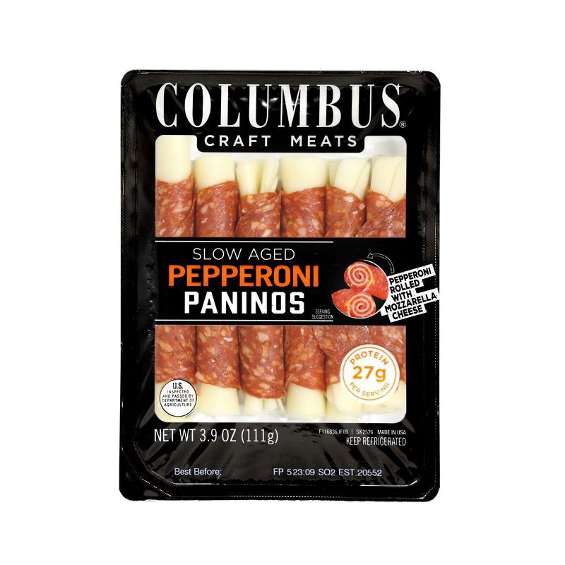 slide 1 of 5, Columbus Pepperoni Panino - 3.9oz, 3.9 oz