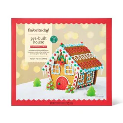 Christmas Pre-Built Gingerbread House Kit - 27.2oz - Favorite Day™