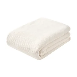 Room & Retreat Waffle Throw, 50 In X 70 In, White