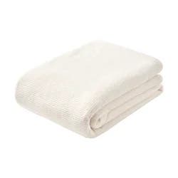 Room & Retreat Waffle Throw, 50 In X 70 In, White
