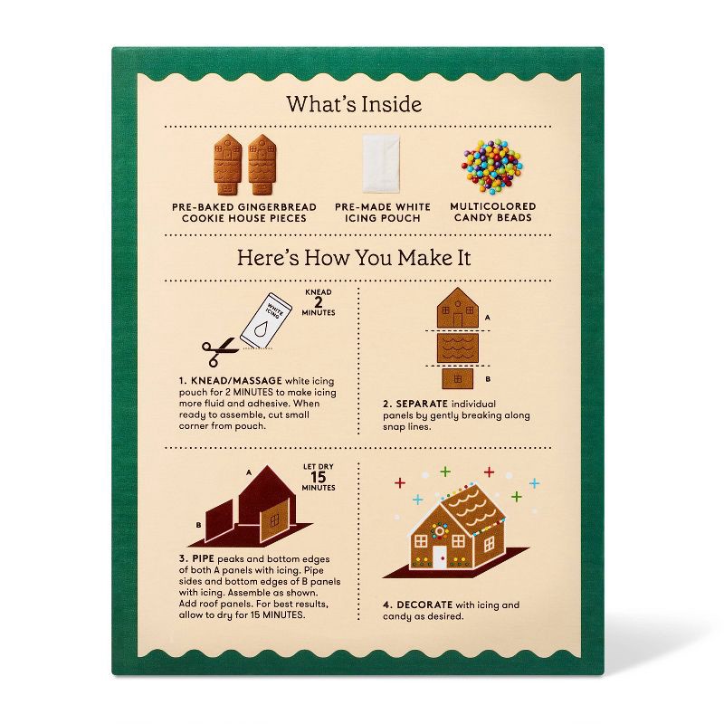 slide 3 of 5, Christmas Mini House Gingerbread House Kit - 6.2oz - Favorite Day™, 6.2 oz