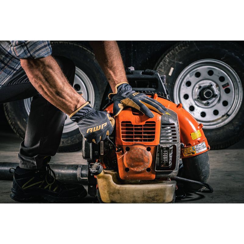 slide 4 of 6, AWP Men's Utility Working Gloves - Slate, 1 ct