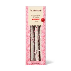 Christmas Peppermint Pretzel Rods Dipped In White Fudge - 5.1oz/6ct - Favorite Day™