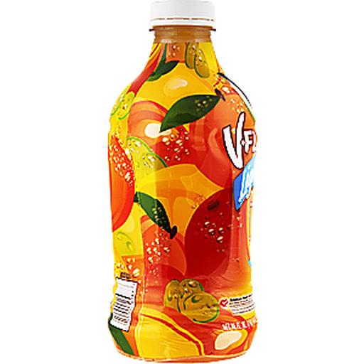 slide 8 of 8, V8 V-Fusion Light Peach Mango, 46 fl oz