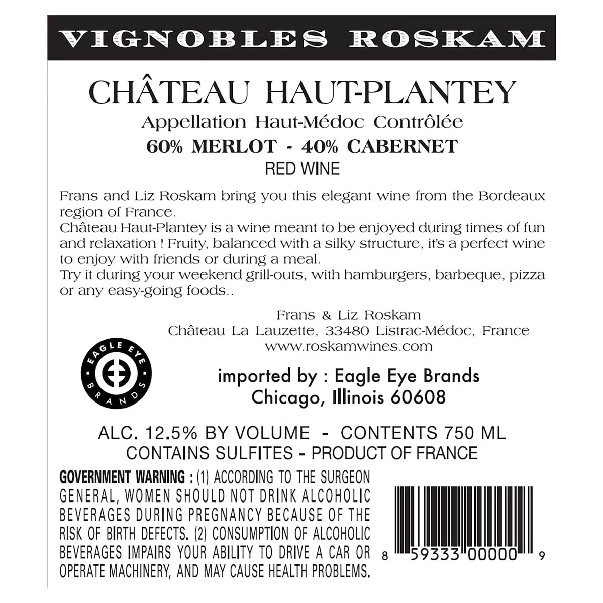 slide 2 of 2, Chateau Haut Plantey Medoc Bordeaux, 750 ml