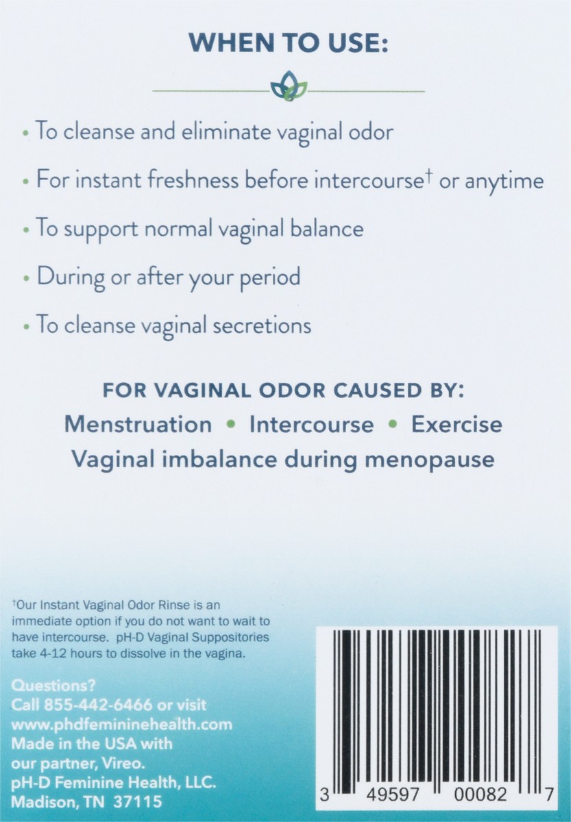 slide 3 of 12, pH-D Instant Vaginal Odor Rinse 3 fl oz Box, 3 fl oz