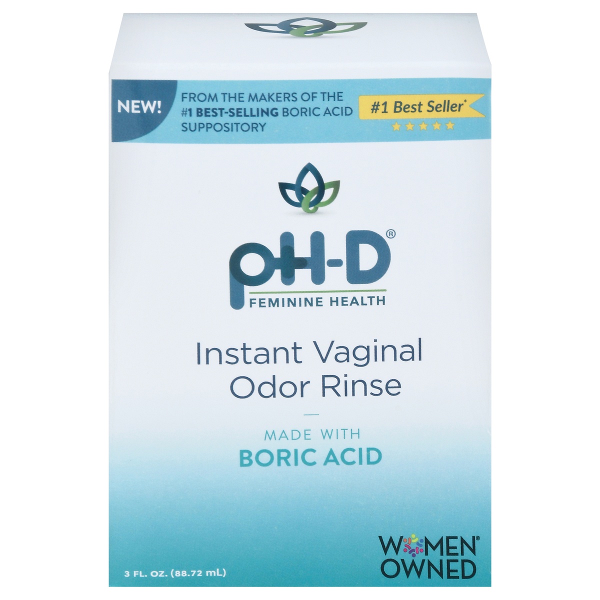 slide 1 of 1, pH-D Instant Vaginal Odor Rinse, 3 oz