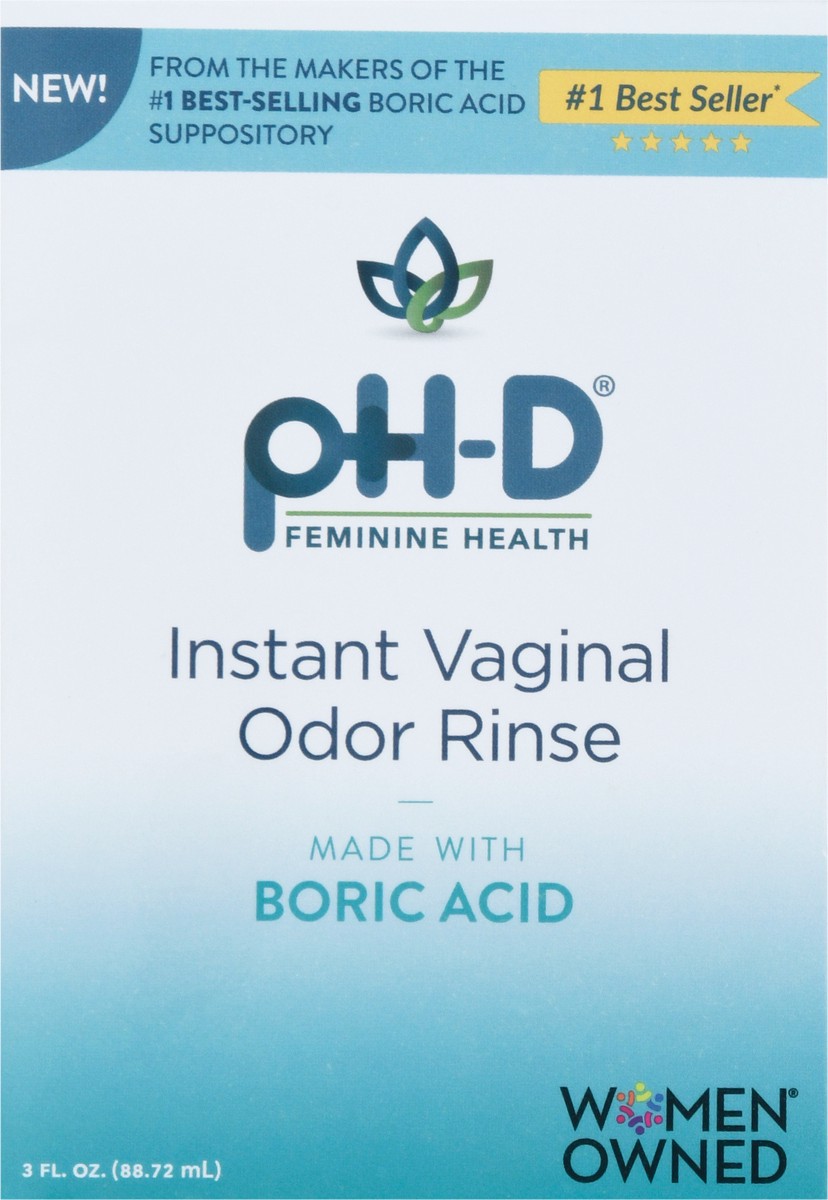 slide 1 of 12, pH-D Instant Vaginal Odor Rinse 3 fl oz Box, 3 fl oz