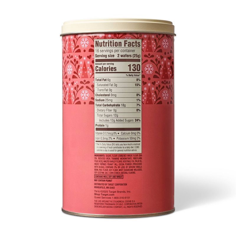 slide 2 of 4, Christmas Chocolate Hazelnut Rolled Wafers - 14.1oz - Favorite Day™, 14.1 oz